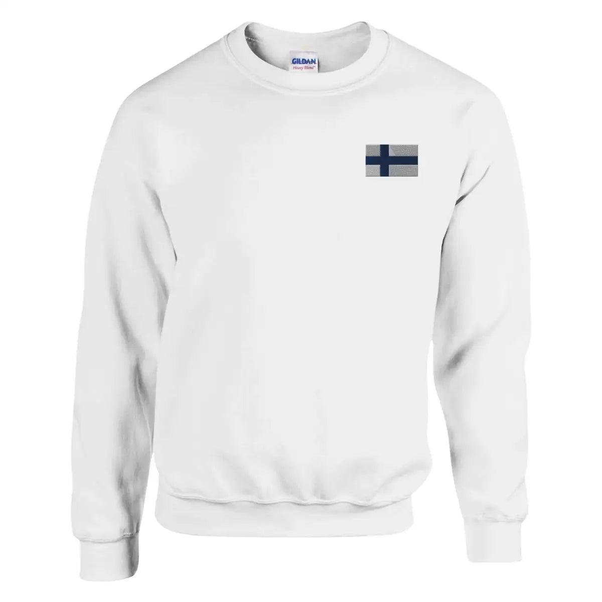 Sweat-shirt drapeau de la finlande en broderie - pixelforma