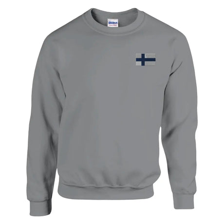 Sweat-shirt drapeau de la finlande en broderie - pixelforma