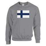 Sweat-shirt drapeau de la finlande - pixelformaflag