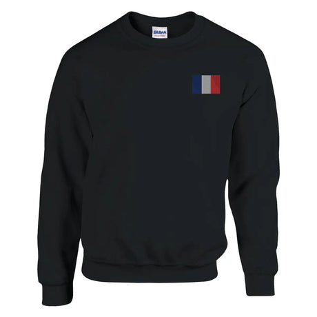 Sweat-shirt Drapeau de la France en broderie - Pixelforma 