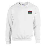 Sweat-shirt Drapeau de la Gambie en broderie - Pixelforma 