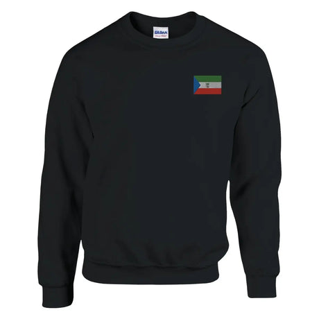 Sweat-shirt drapeau de la guinée équatoriale en broderie - pixelformaflag