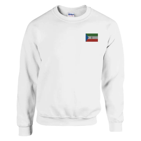 Sweat-shirt drapeau de la guinée équatoriale en broderie - pixelformaflag