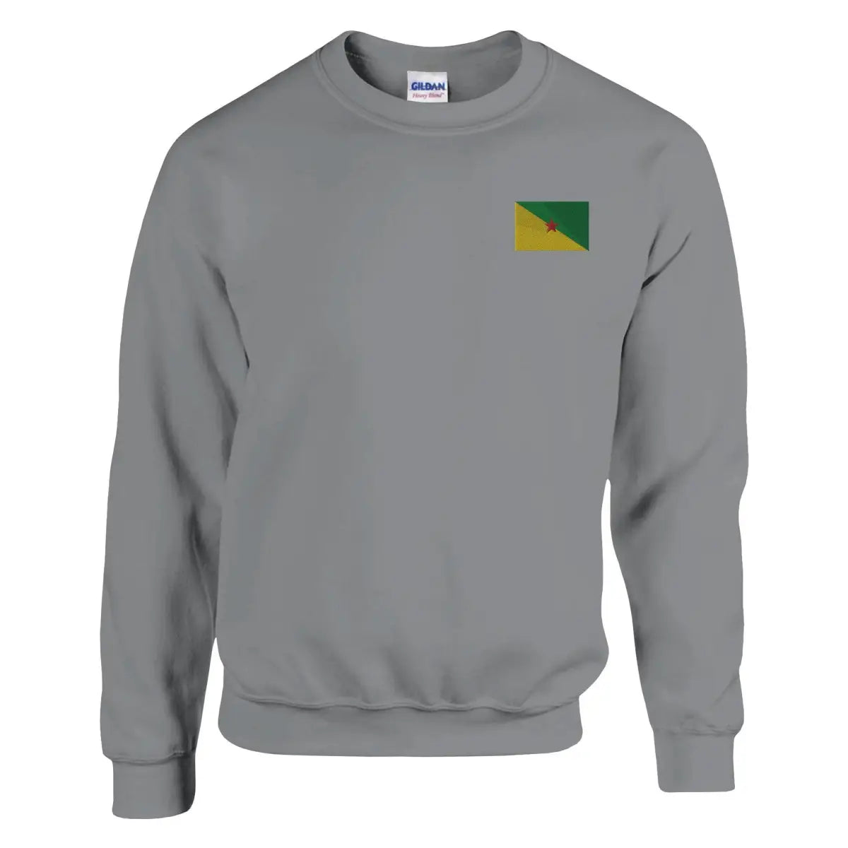 Sweat-shirt Drapeau de la Guyane en broderie - Pixelforma 