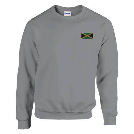 Sweat-shirt Drapeau de la Jamaïque en broderie - Pixelforma 