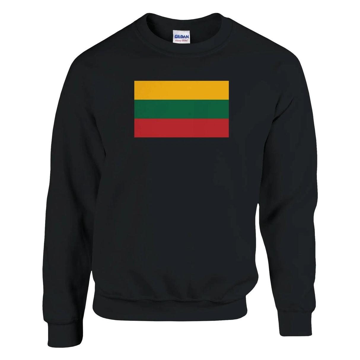 Sweat-shirt drapeau lituanie coton mélangé broderie douce