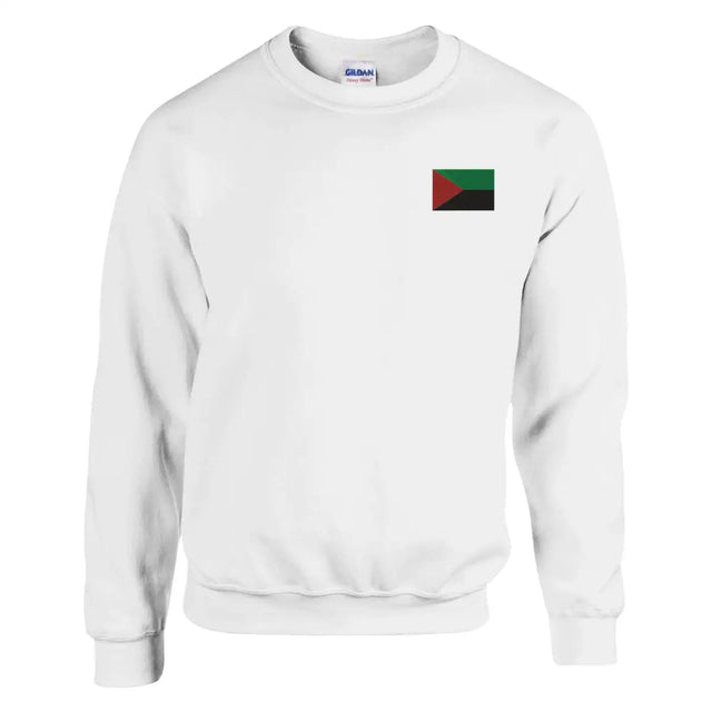 Sweat-shirt Drapeau de la Martinique en broderie - Pixelforma 