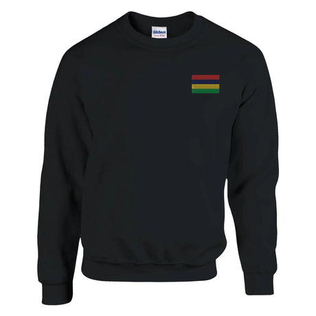 Sweat-shirt drapeau de la mauritanie en broderie - pixelformaflag