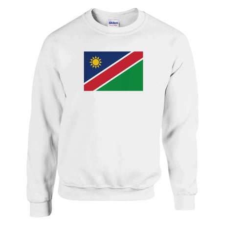 Sweat-shirt drapeau namibie coton mélangé imprimé doux