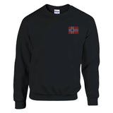 Sweat-shirt Drapeau de la Norvège en broderie - Pixelforma 