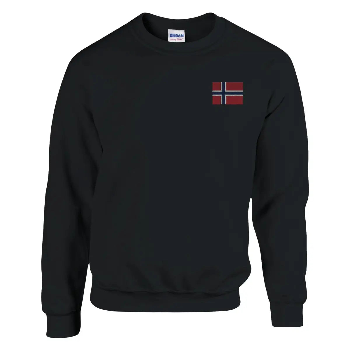 Sweat-shirt drapeau de la norvège en broderie - pixelformaflag