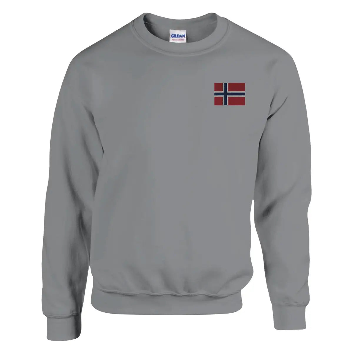 Sweat-shirt drapeau de la norvège en broderie - pixelformaflag