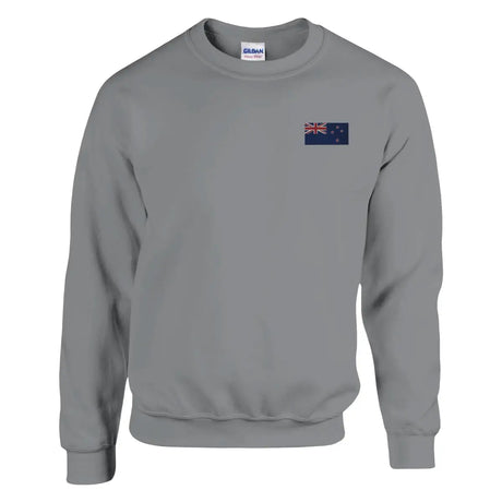 Sweat-shirt drapeau de la nouvelle-zélande en broderie - pixelformaflag