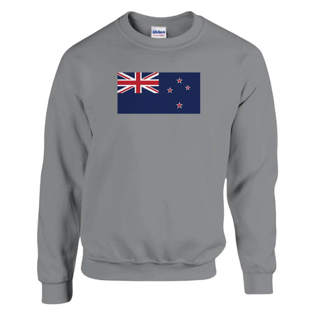 Sweat-shirt drapeau nouvelle-zélande coton mélangé doux