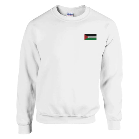 Sweat-shirt drapeau de la palestine en broderie - pixelformaflag