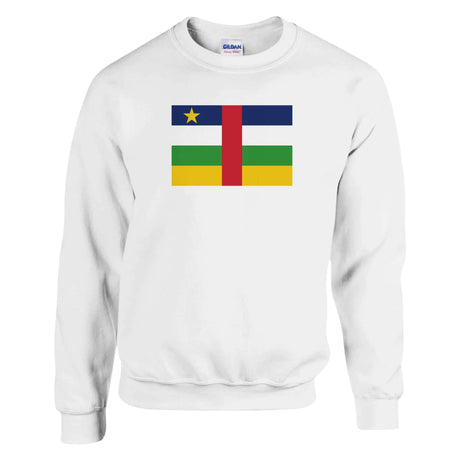 Sweat-shirt république centrafricaine coton mélangé brodé