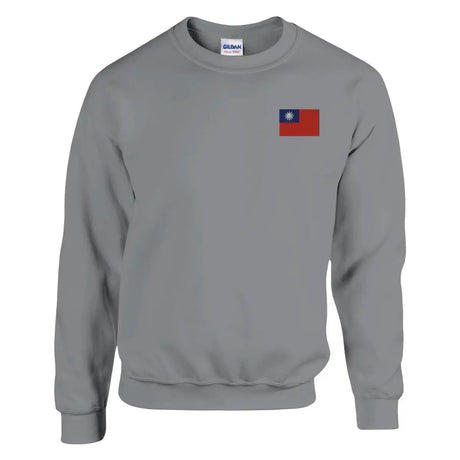 Sweat-shirt drapeau de la république de chine en broderie - pixelformaflag