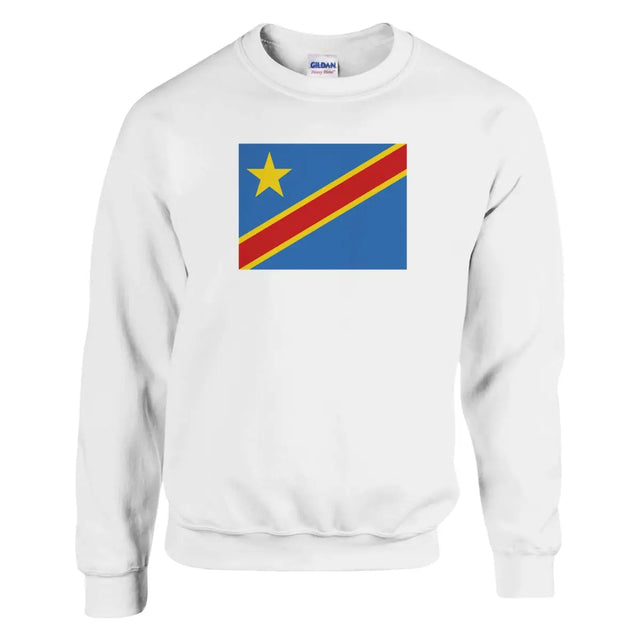 Sweat-shirt Drapeau de la république démocratique du Congo - Pixelforma 