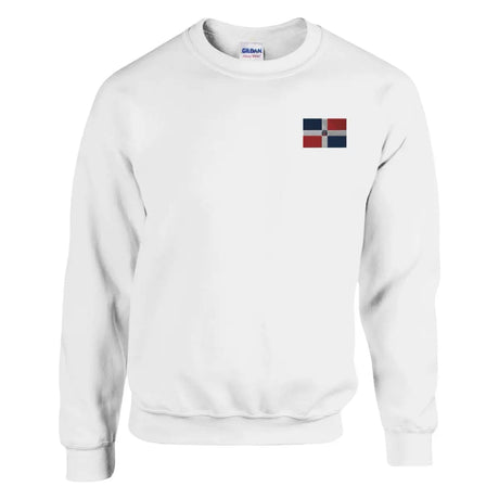 Sweat-shirt drapeau de la république dominicaine en broderie - pixelformaflag