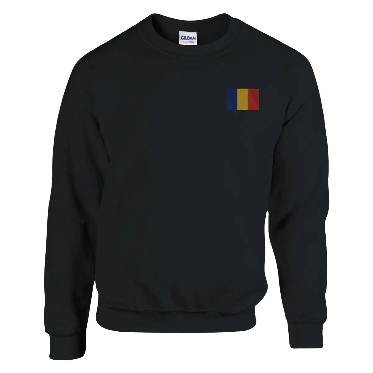 Sweat-shirt drapeau de la roumanie en broderie - pixelformaflag