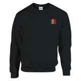 Sweat-shirt drapeau de la roumanie en broderie - pixelformaflag