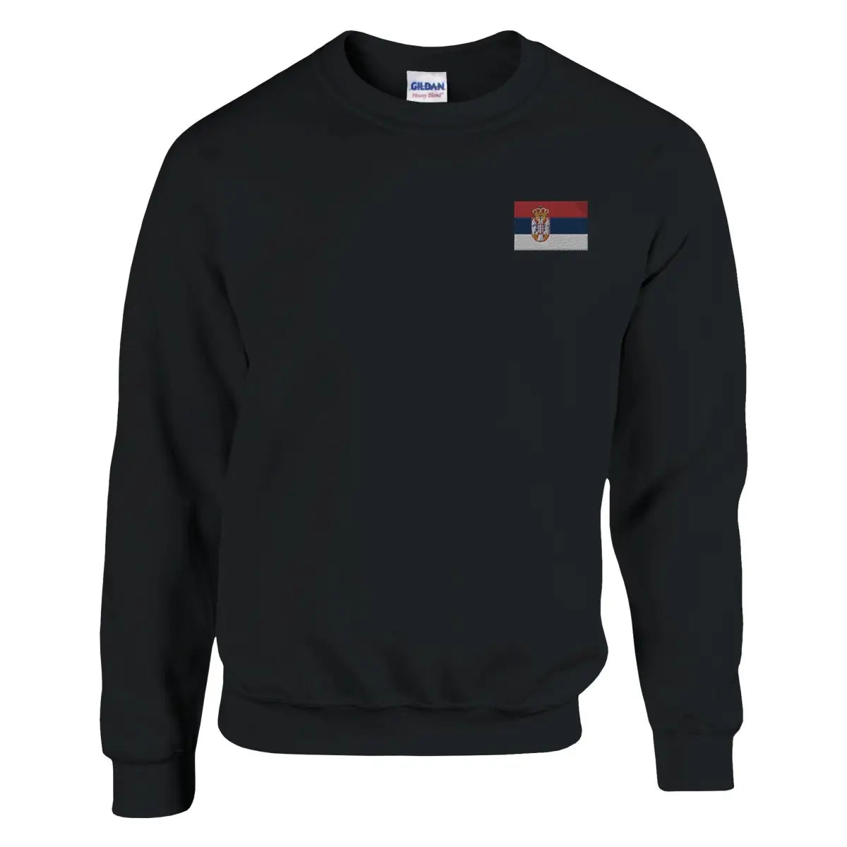 Sweat-shirt Drapeau de la Serbie en broderie - Pixelforma 