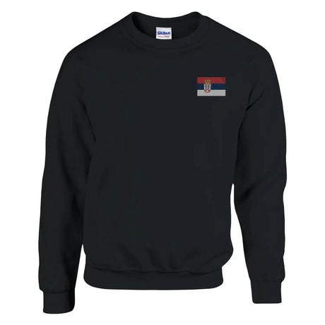 Sweat-shirt drapeau de la serbie en broderie - pixelformaflag