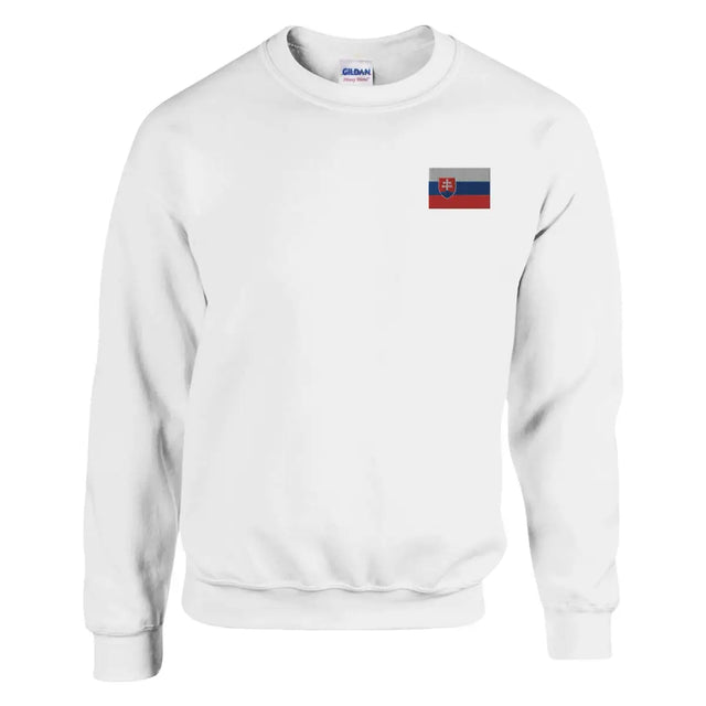 Sweat-shirt Drapeau de la Slovaquie en broderie - Pixelforma 