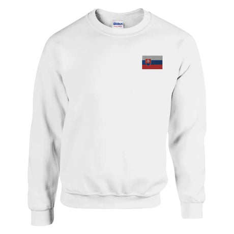 Sweat-shirt drapeau de la slovaquie en broderie - pixelformaflag