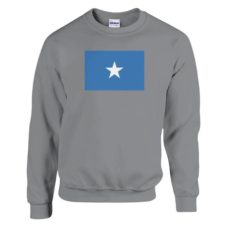 Sweat-shirt drapeau somalie coton mélangé brodé doux