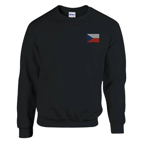 Sweat-shirt Drapeau de la Tchéquie en broderie - Pixelforma 