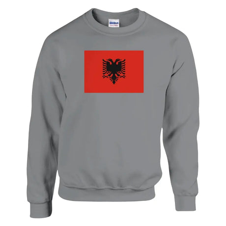 Sweat-shirt Drapeau de l'Albanie - Pixelforma 