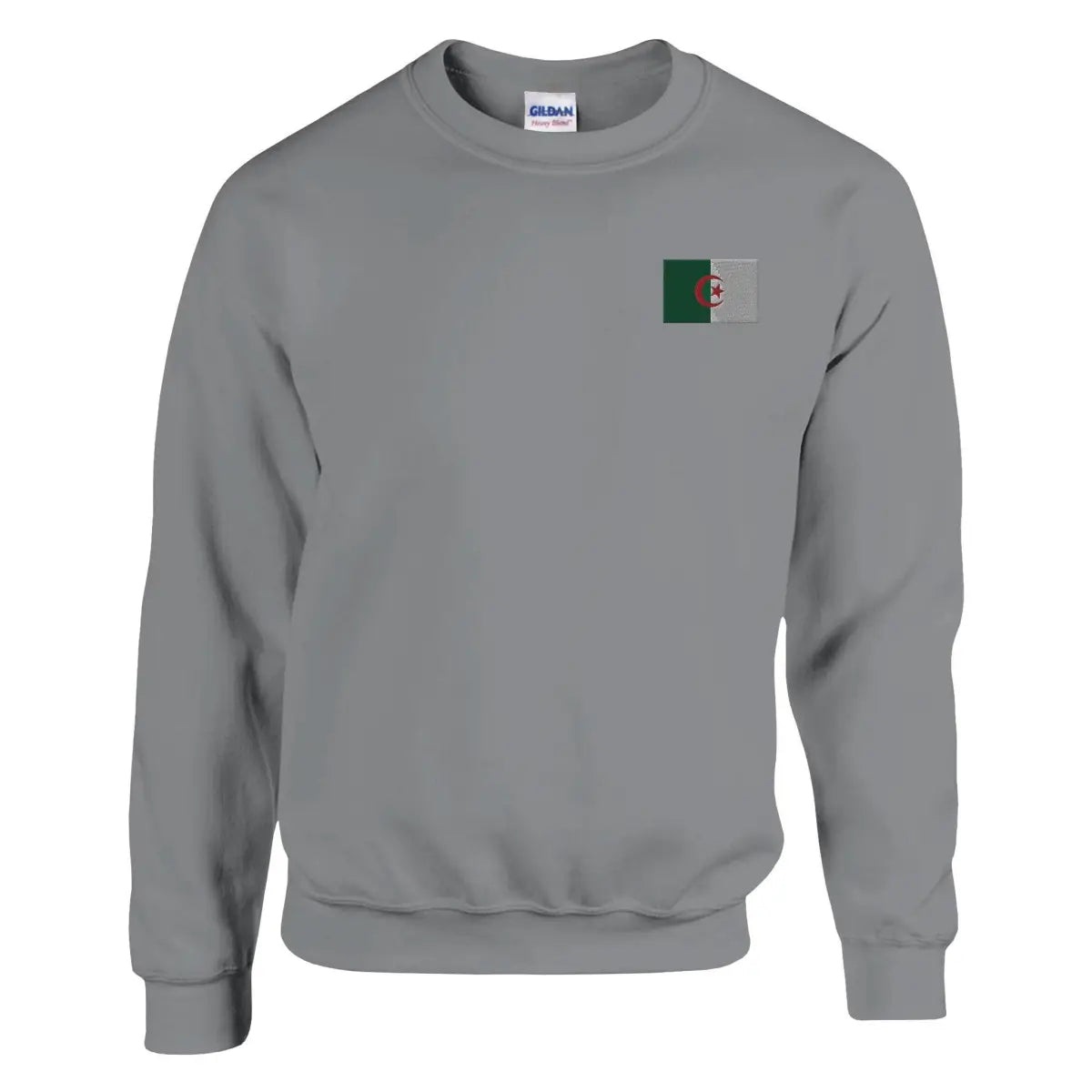 Sweat-shirt Drapeau de l'Algérie en broderie - Pixelforma 