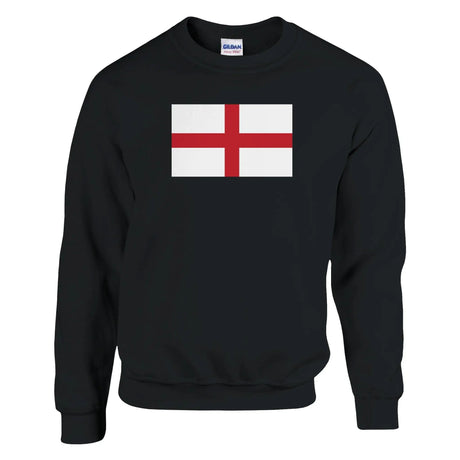 Sweat-shirt drapeau angleterre coton mélangé brodé doux