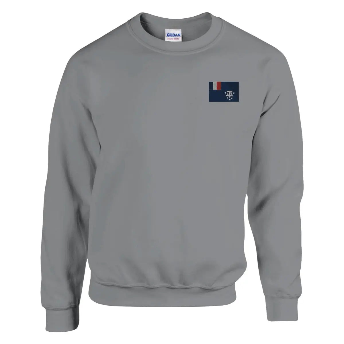 Sweat-shirt Drapeau de l'Antarctique française en broderie - Pixelforma 