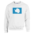 Sweat-shirt drapeau antarctique coton mélangé imprimé doux