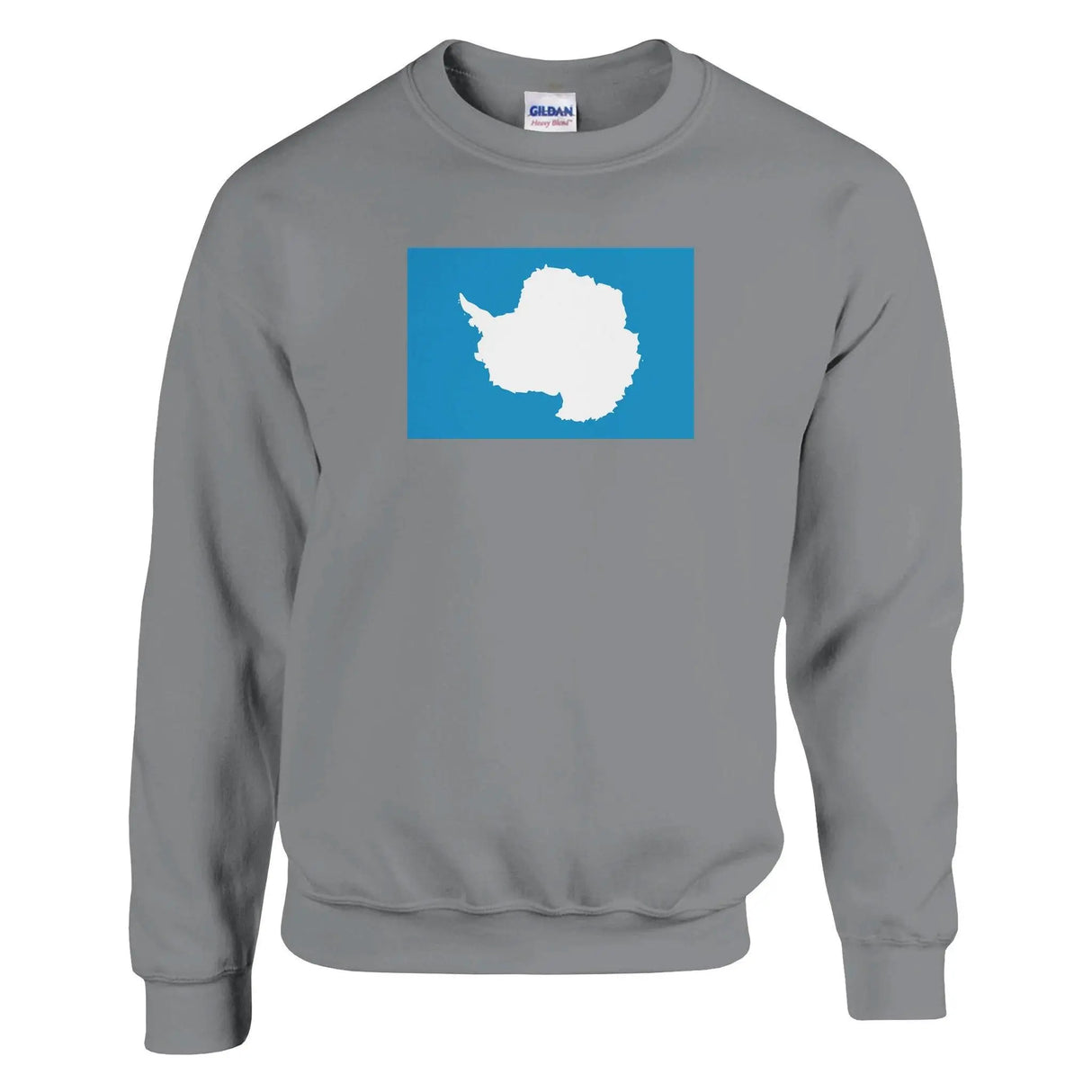 Sweat-shirt drapeau antarctique coton mélangé imprimé doux