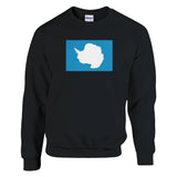 Sweat-shirt drapeau antarctique coton mélangé imprimé doux