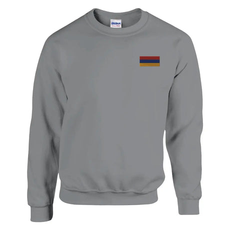 Sweat-shirt drapeau de l’arménie en broderie - pixelformaflag