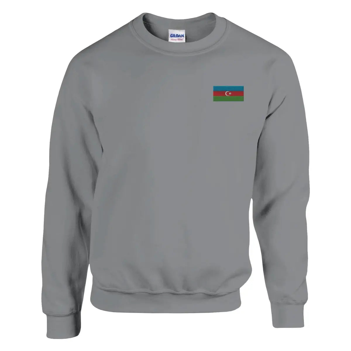 Sweat-shirt Drapeau de l'Azerbaïdjan en broderie - Pixelforma 