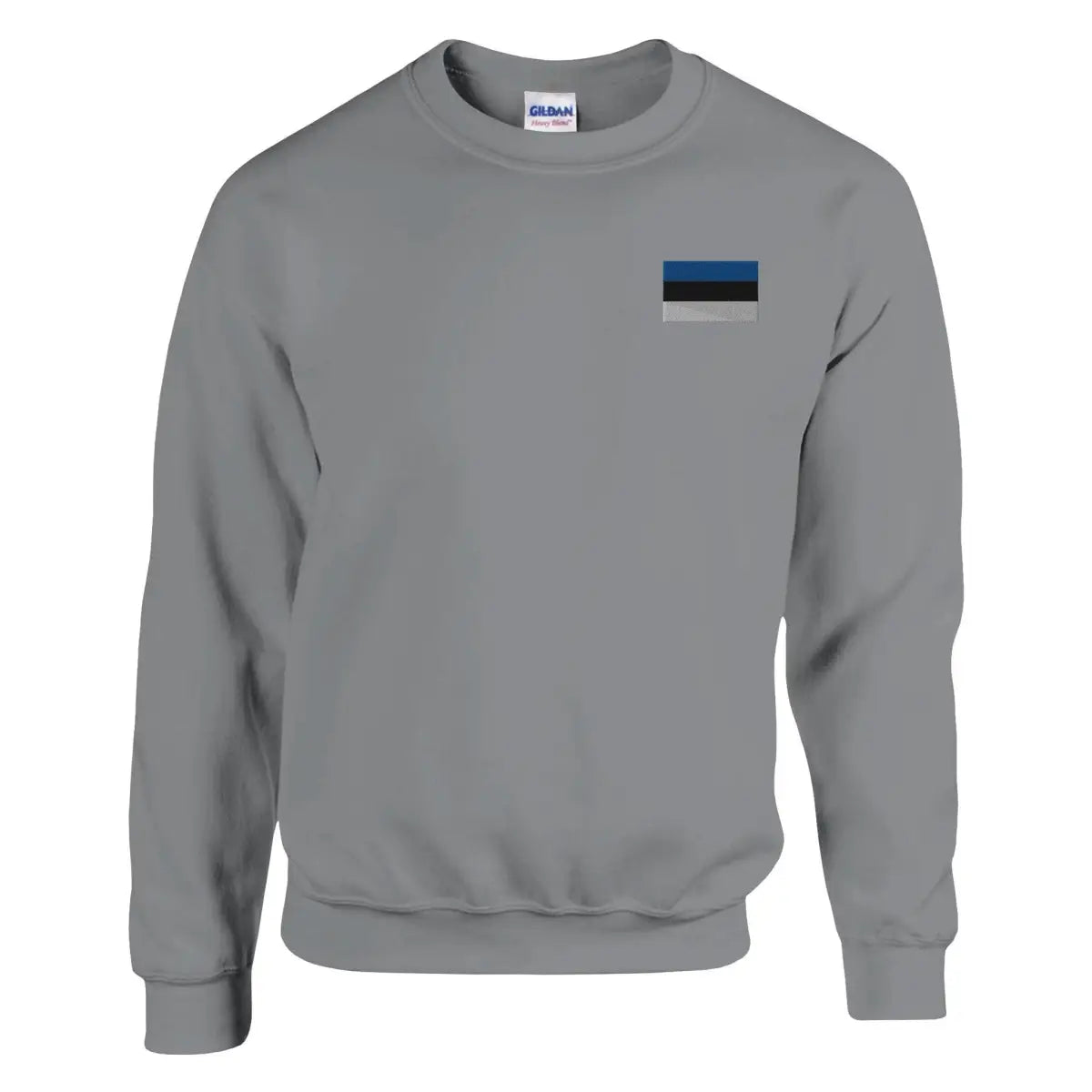 Sweat-shirt drapeau de l’estonie en broderie - pixelformaflag