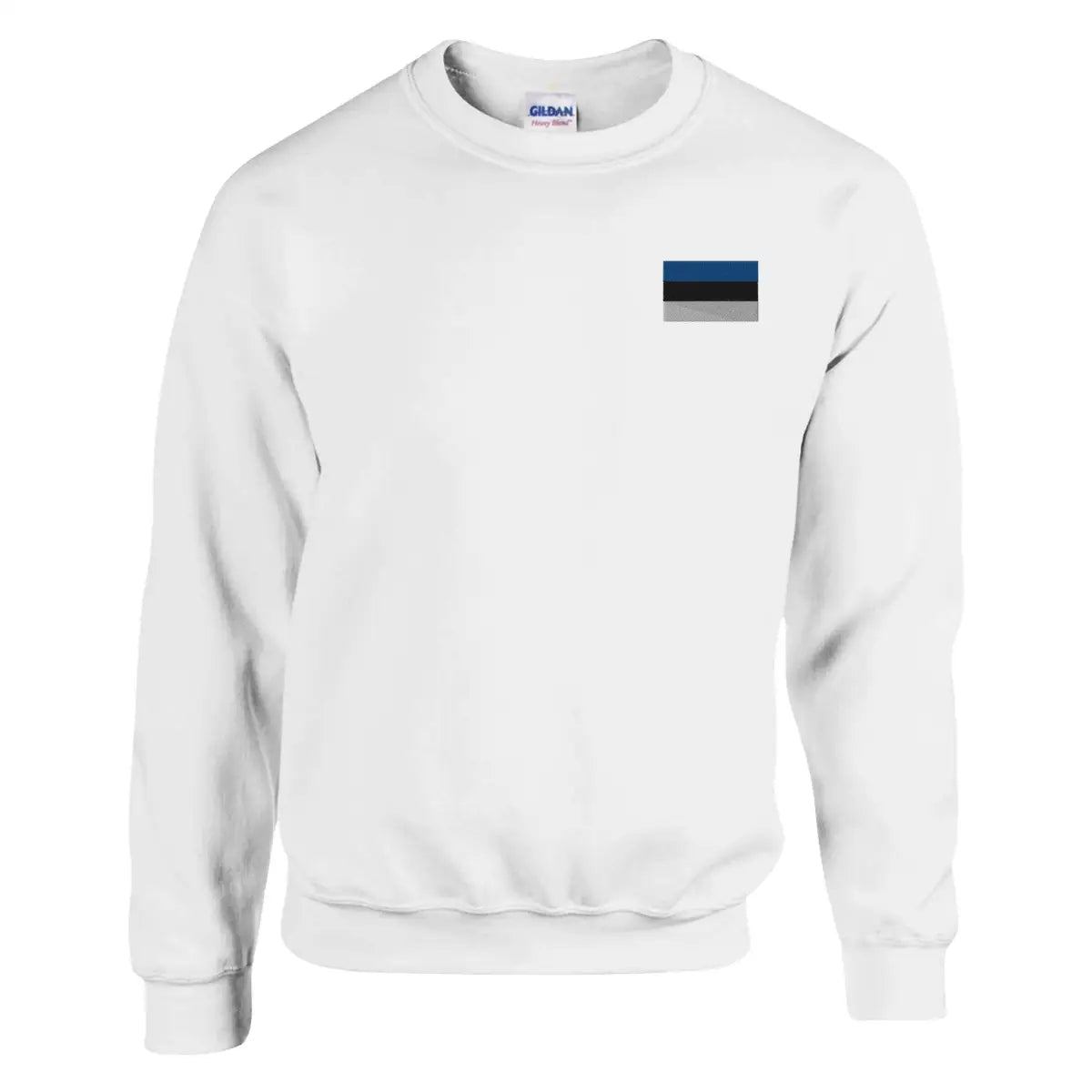Sweat-shirt drapeau de l’estonie en broderie - pixelformaflag