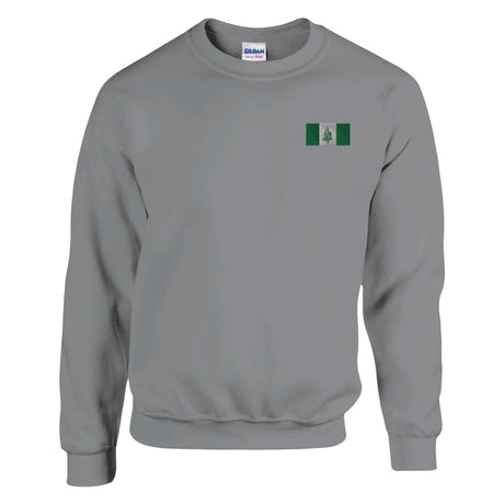 Sweat-shirt drapeau de l’île norfolk en broderie - pixelformaflag