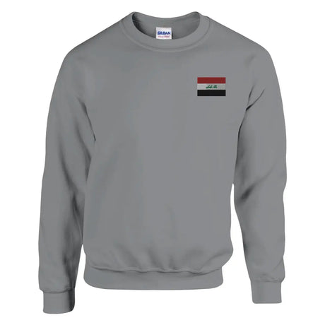 Sweat-shirt drapeau de l’irak en broderie - pixelformaflag