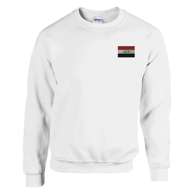 Sweat-shirt drapeau de l’irak en broderie - pixelformaflag