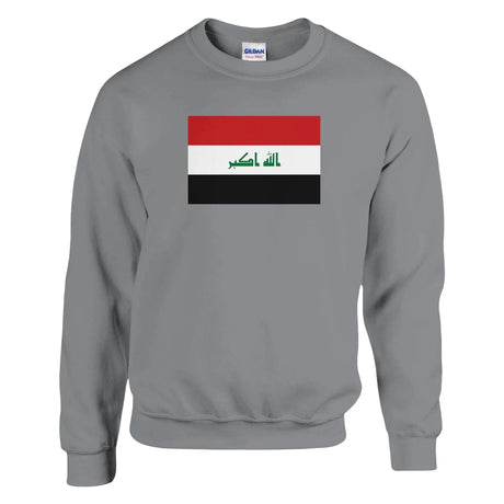 Sweat-shirt drapeau irak coton mélangé doux imprimé