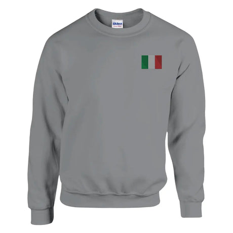 Sweat-shirt drapeau de l’italie en broderie - pixelformaflag