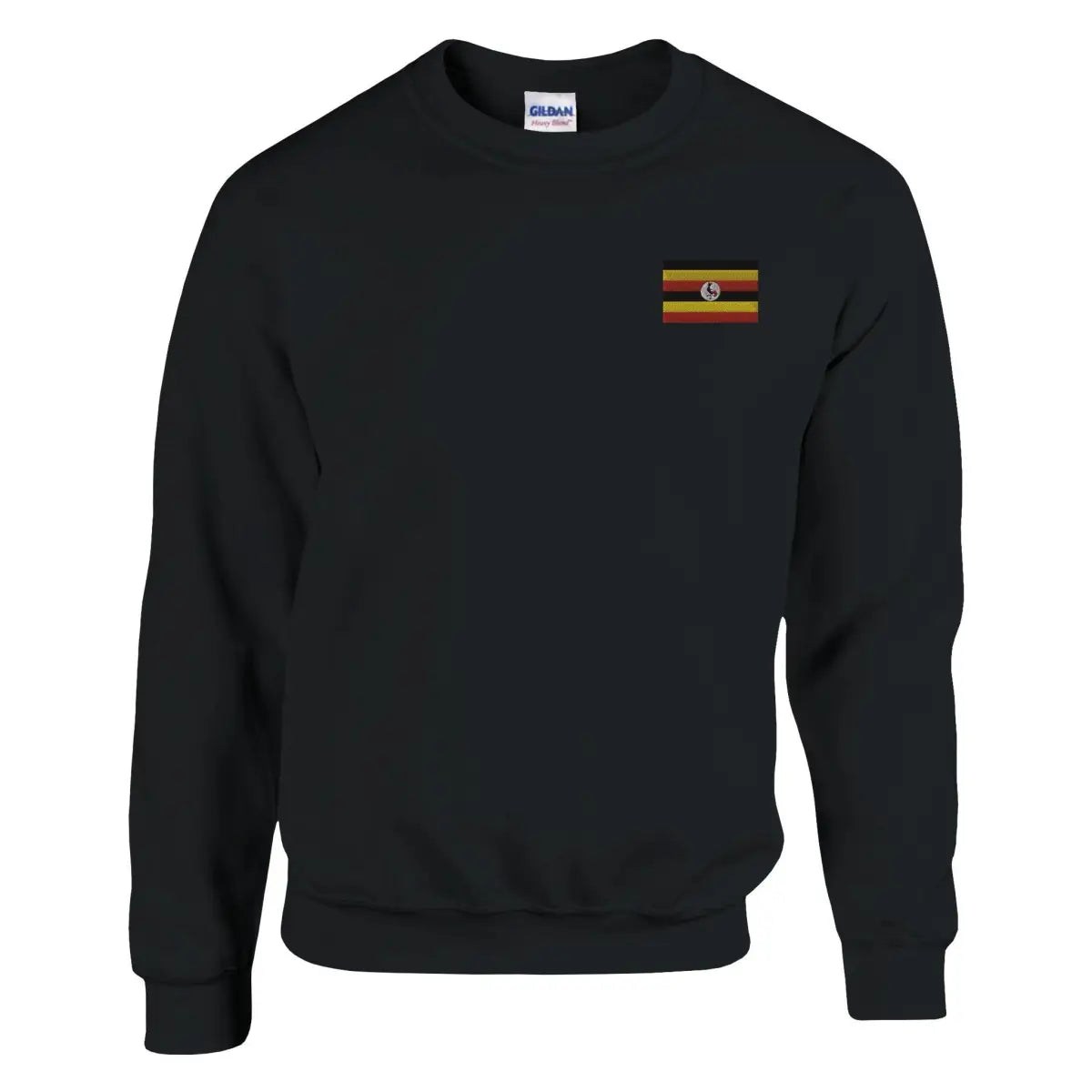 Sweat-shirt drapeau de l’ouganda en broderie - pixelformaflag