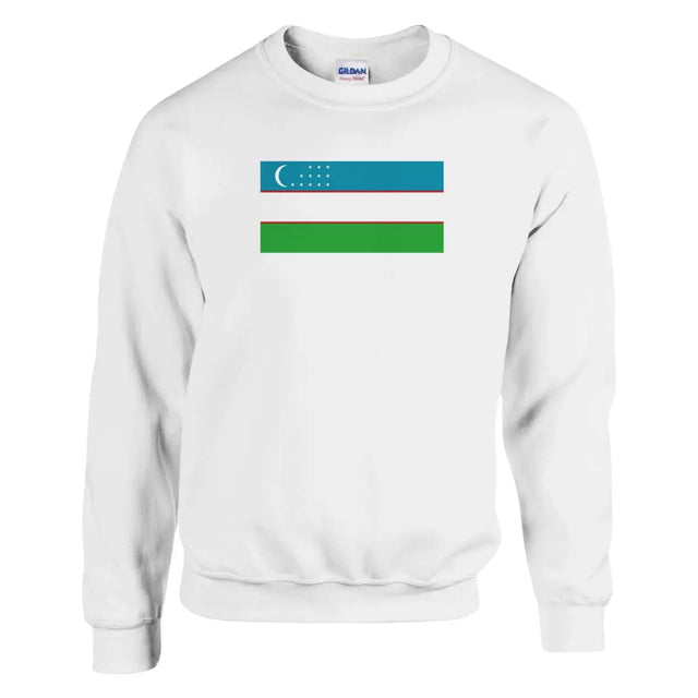 Sweat-shirt Drapeau de l'Ouzbékistan - Pixelforma 