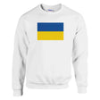 Sweat-shirt drapeau ukraine coton mélangé imprimé doux